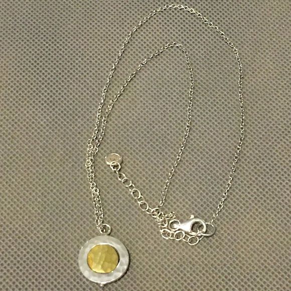 Silpada Silver Gold Two Tone Two-Sided Convertible 4-Way Pendant Necklace N3432 - Picture 6 of 15